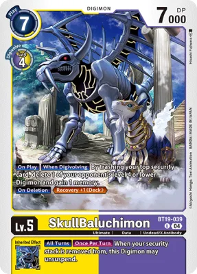 SkullBaluchimon, Digimon card BT19-039