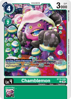 Chamblemon, Digimon card BT19-046