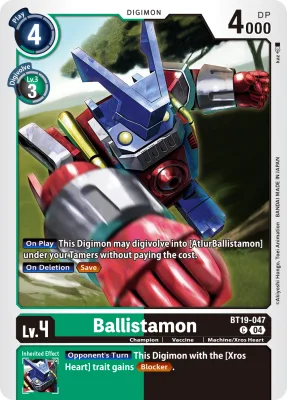Ballistamon, Digimon card BT19-047