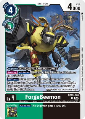 ForgeBeemon, Digimon card BT19-048