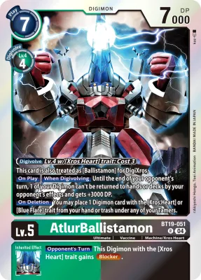 AtlurBallistamon, Digimon card BT19-051