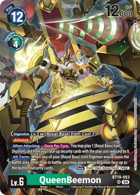 QueenBeemon, Digimon card BT19-053