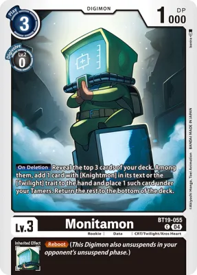 Monitamon, Digimon card BT19-055