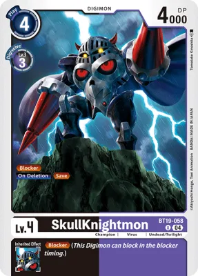 SkullKnightmon, Digimon card BT19-058