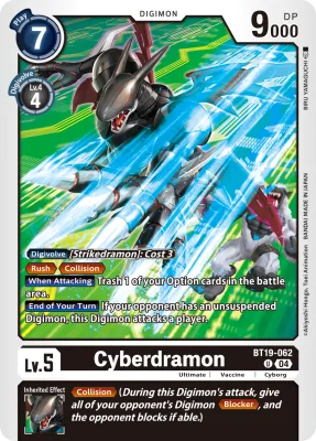 Cyberdramon, Digimon card BT19-062