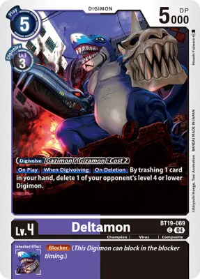 Deltamon, Digimon card BT19-069