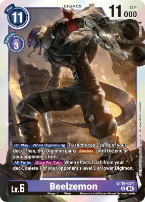Beelzemon, Digimon card BT19-071
