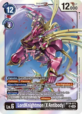 LordKnightmon (X Antibody), Digimon card BT19-073