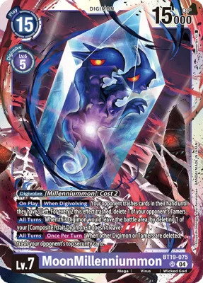 MoonMillenniummon, Digimon card BT19-075