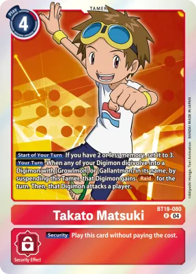 Takato Matsuki, Digimon card BT19-080