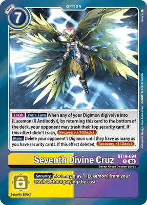 Seventh Divine Cruz, Digimon card BT19-094