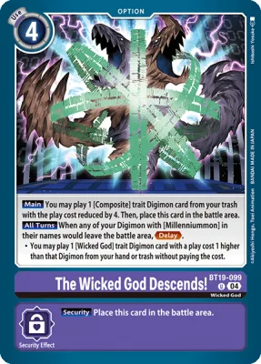 The Wicked God Descends!, Digimon card BT19-099