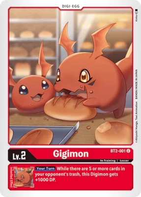 Gigimon, Digimon card BT2-001