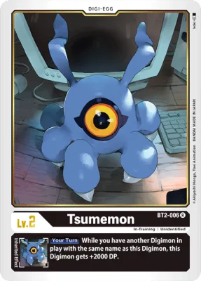 Tsumemon, Digimon card BT2-006