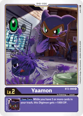 Yaamon, Digimon card BT2-008