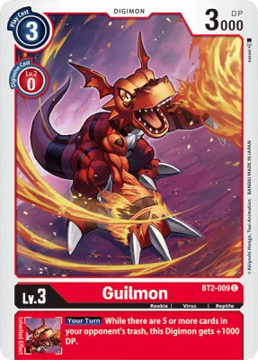 Guilmon, Digimon card BT2-009
