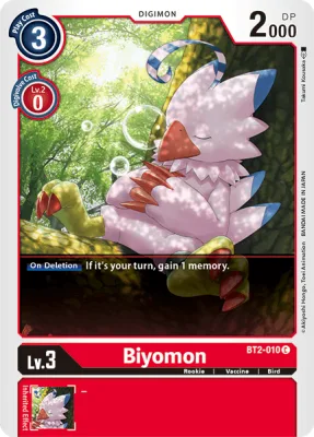Biyomon, Digimon card BT2-010