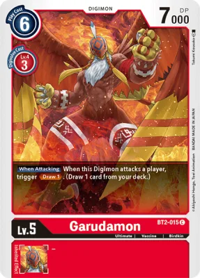 Garudamon, Digimon card BT2-015