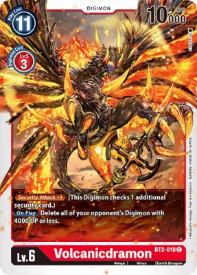 Volcanicdramon, Digimon card BT2-018