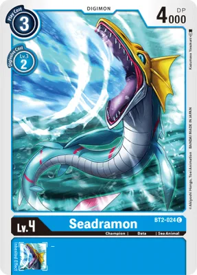 Seadramon, Digimon card BT2-024