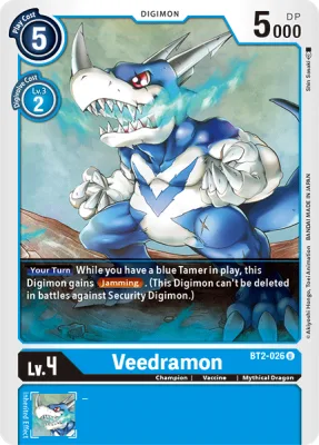 Veedramon, Digimon card BT2-026