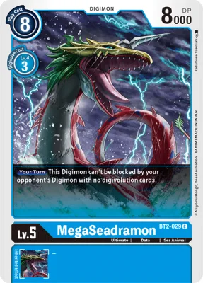 MegaSeadramon, Digimon card BT2-029