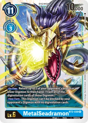 MetalSeadramon, Digimon card BT2-030