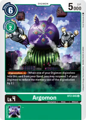 Argomon, Digimon card BT2-045