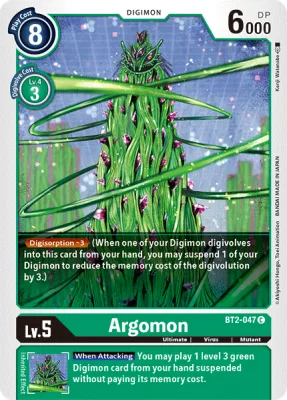 Argomon, Digimon card BT2-047