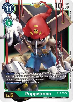 Puppetmon, Digimon card BT2-049