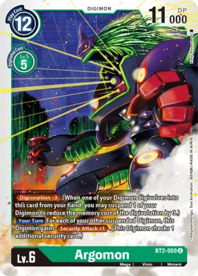 Argomon, Digimon card BT2-050