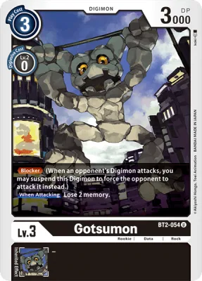 Gotsumon, Digimon card BT2-054