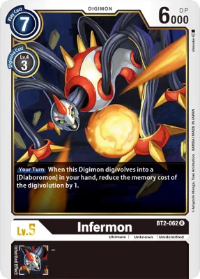 Infermon, Digimon card BT2-062