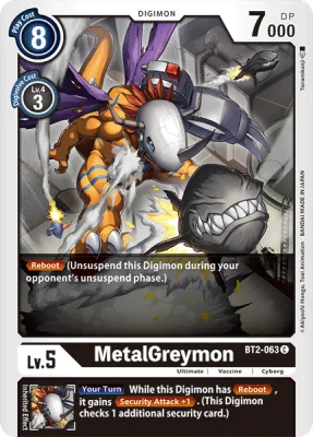 MetalGreymon, Digimon card BT2-063