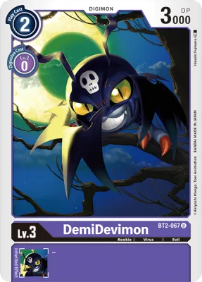 DemiDevimon, Digimon card BT2-067