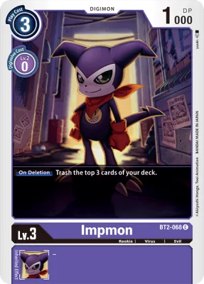 Impmon, Digimon card BT2-068