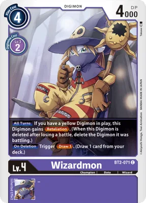Wizardmon, Digimon card BT2-071