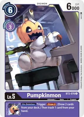 Pumpkinmon, Digimon card BT2-076