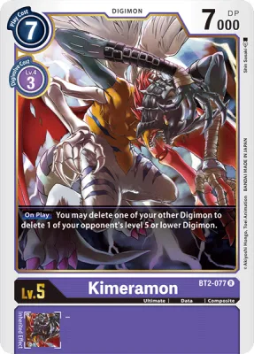 Kimeramon, Digimon card BT2-077