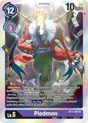 Piedmon, Digimon card BT2-080