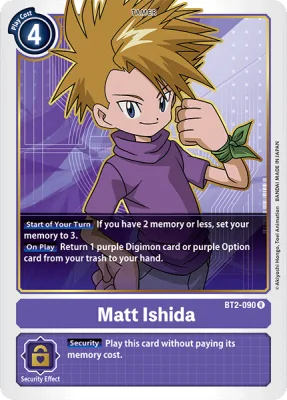 Matt Ishida, Digimon card BT2-090