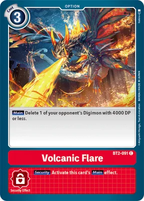 Volcanic Flare, Digimon card BT2-091