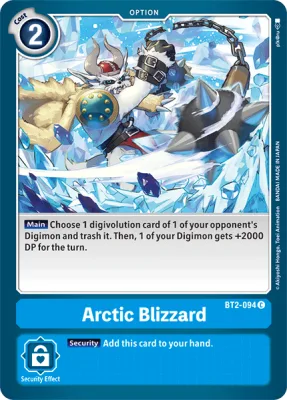 Arctic Blizzard, Digimon card BT2-094