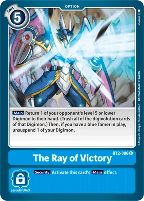 The Ray of Victory, Digimon card BT2-096