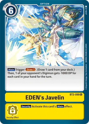 EDEN's Javelin, Digimon card BT2-098