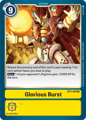 Glorious Burst, Digimon card BT2-099
