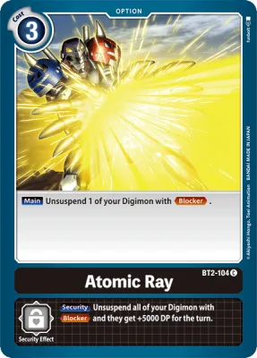 Atomic Ray, Digimon card BT2-104