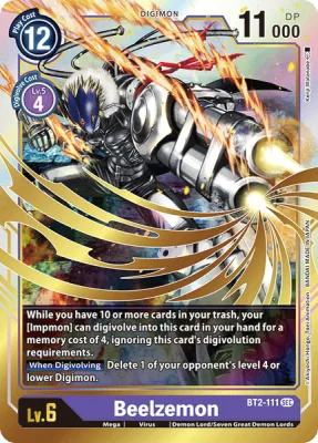 Beelzemon Digimon card front (BT2-111)