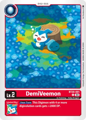 DemiVeemon, Digimon card BT20-001