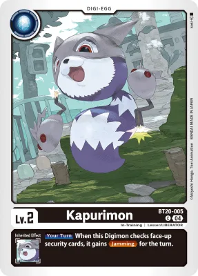 Kapurimon, Digimon card BT20-005